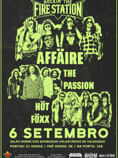 INGRESSO - 6 SETEMBRO 2025: Affair/The Passion/Hot Foxx @ Rockin` The Fire Station